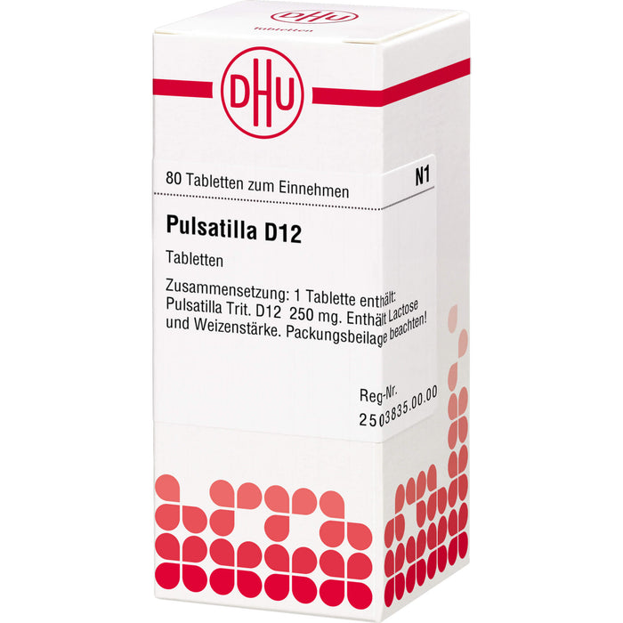 DHU Pulsatilla D12 Tabletten, 80 pcs. Tablets