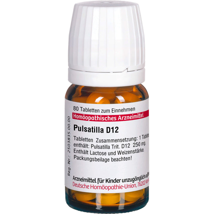 DHU Pulsatilla D12 Tabletten, 80 St. Tabletten