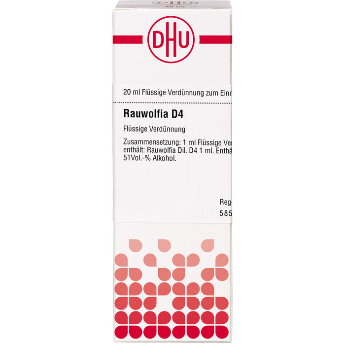 Rauwolfia D4 DHU Dilution, 20 ml Lösung