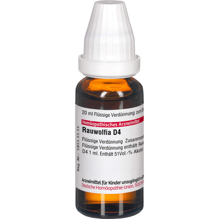 Rauwolfia D4 DHU Dilution, 20 ml Lösung