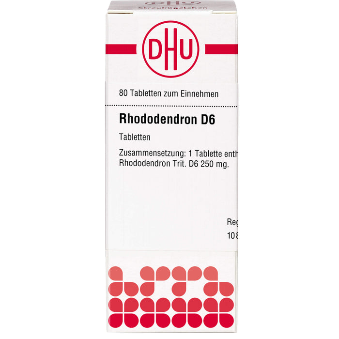 DHU Rhododendron D6 Tabletten, 80 St. Tabletten