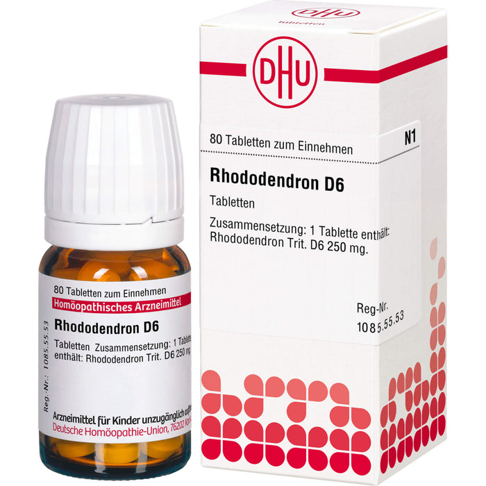 DHU Rhododendron D6 Tabletten, 80 pc Tablettes