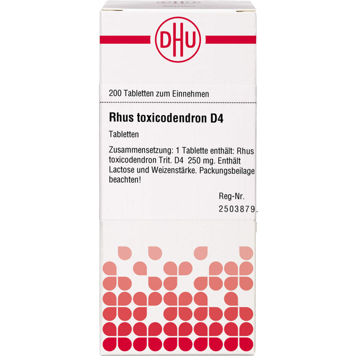 DHU Rhus toxicodendron D4 Tabletten, 200 St. Tabletten