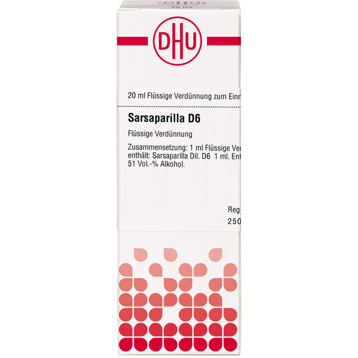 DHU Sarsaparilla D6 Dilution, 20 ml Lösung