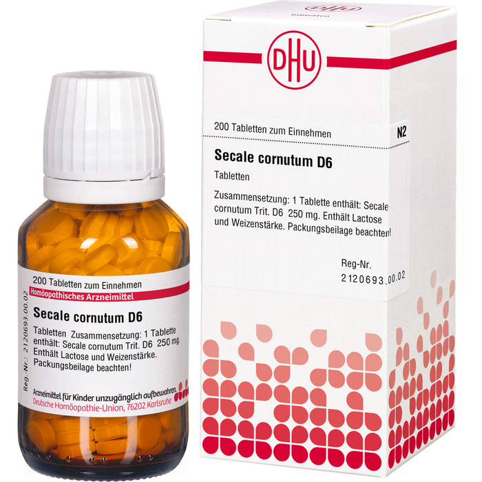 DHU Secale cornutum D6 Tabletten, 200 St. Tabletten