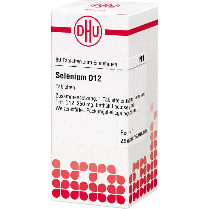 DHU Selenium D12 Tabletten, 80 pc Tablettes