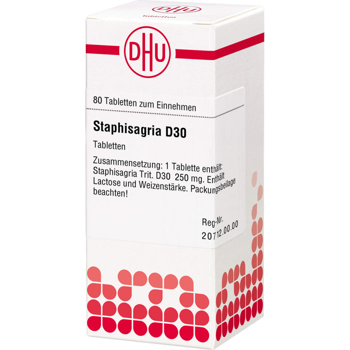 DHU Staphisagria D30 Tabletten, 80 pcs. Tablets