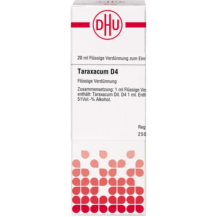 DHU Taraxacum D4 Dilution, 20 ml Lösung