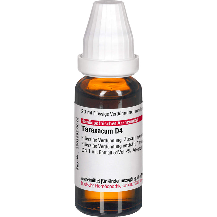 DHU Taraxacum D4 Dilution, 20 ml Lösung