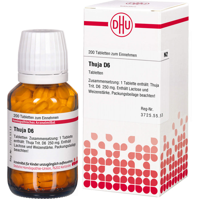 DHU Thuja D6 Tabletten, 200 St. Tabletten