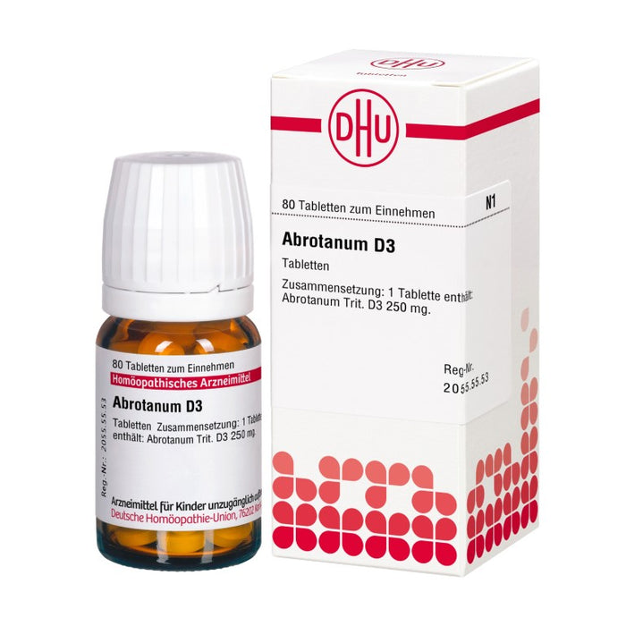 DHU Abrotanum D3 Tabletten, 80 pc Tablettes