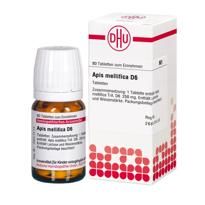 DHU Apis mellifica D6 Tabletten, 80 St. Tabletten