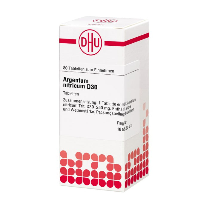 DHU Argentum nitricum D30 Tabletten, 80 St. Tabletten