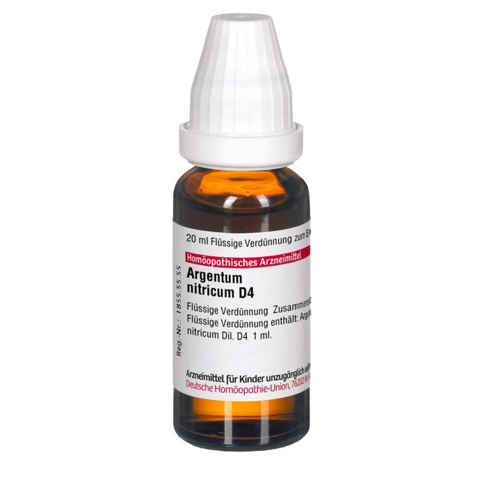 DHU Argentum nitricum D4 Dilution, 20 ml Lösung