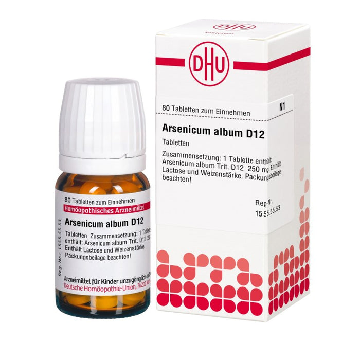 DHU Arsenicum album D12 Tabletten, 80 pc Tablettes