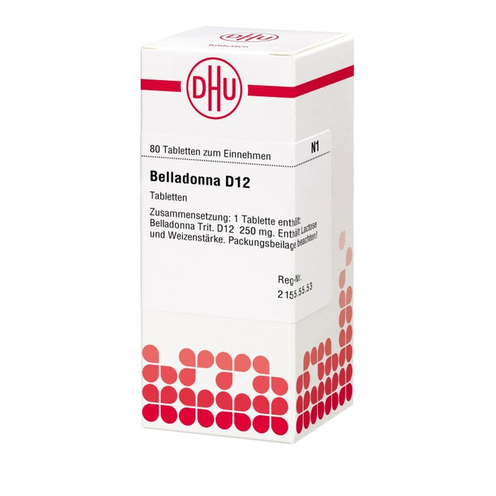 Belladonna D12 DHU Tabletten, 80 St. Tabletten