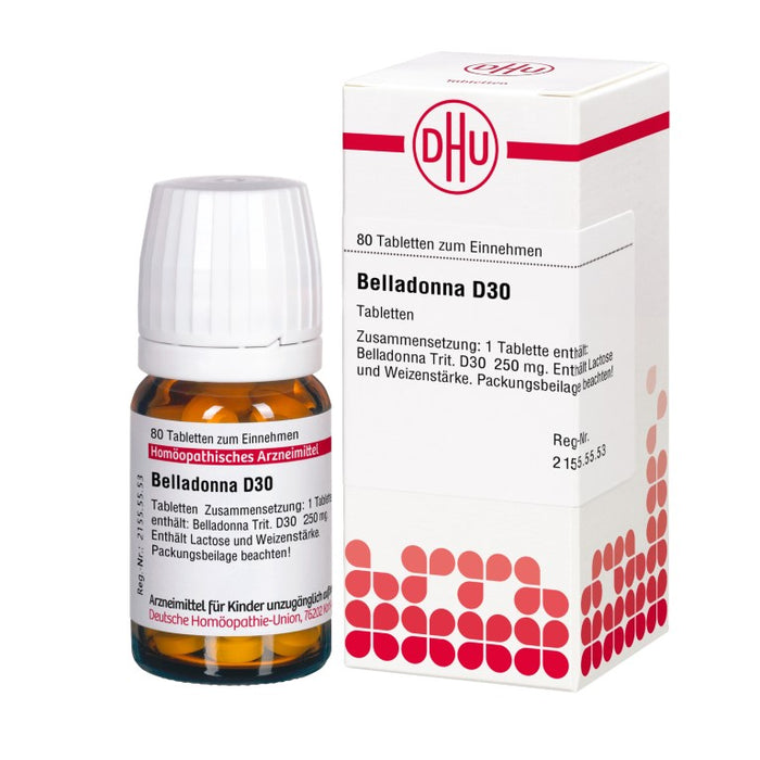 DHU Belladonna D30 Tabletten, 80 pc Tablettes