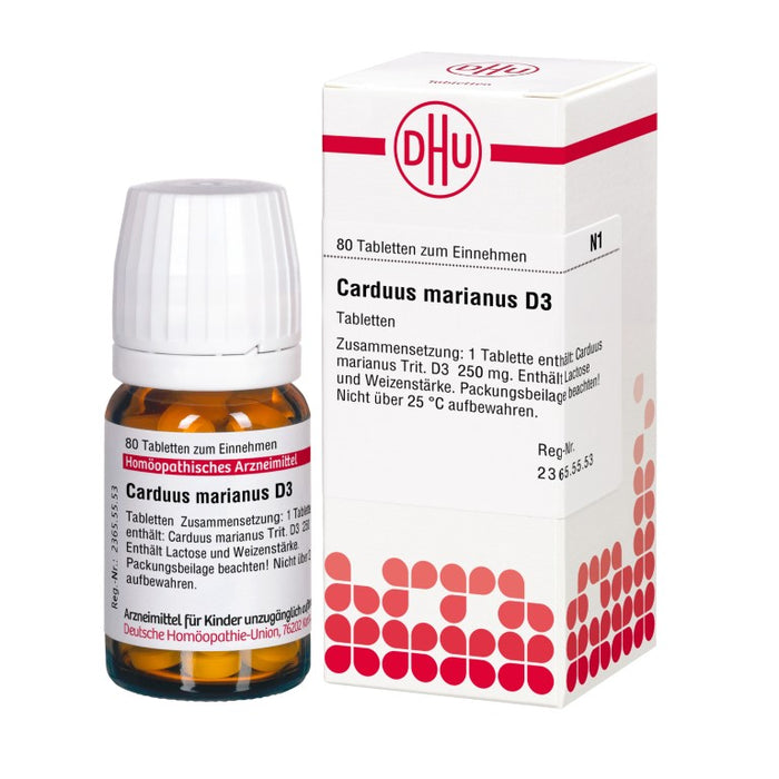 DHU Carduus marianus D3 Tabletten, 80 pc Tablettes