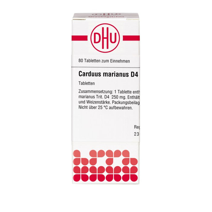 DHU Carduus marianus D4 Tabletten, 80 pc Tablettes