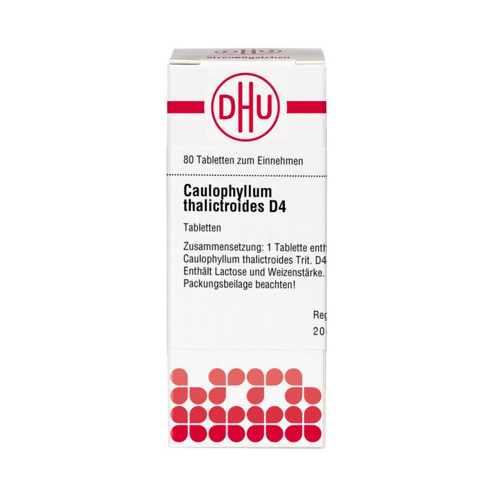 DHU Caulophyllum thalictroides D 4 Tabletten, 80 pc Tablettes