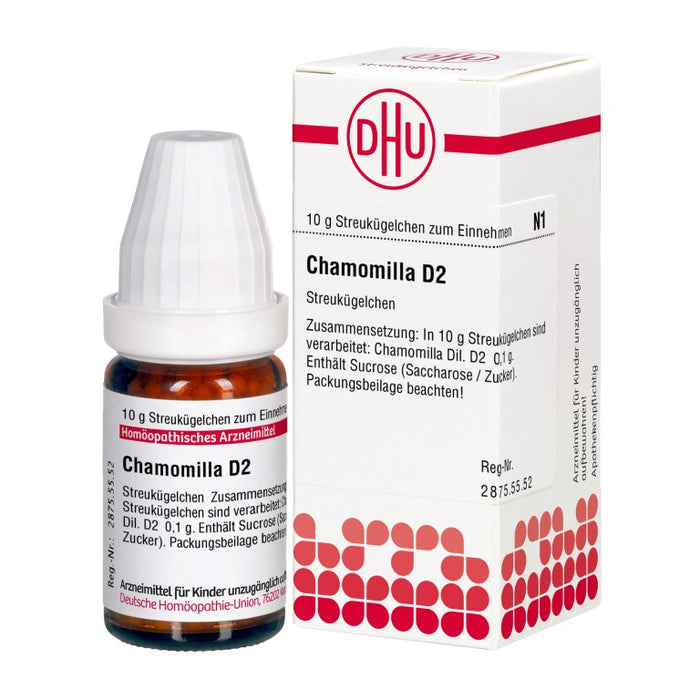 DHU Chamomilla D2 Streukügelchen, 10 g Globules