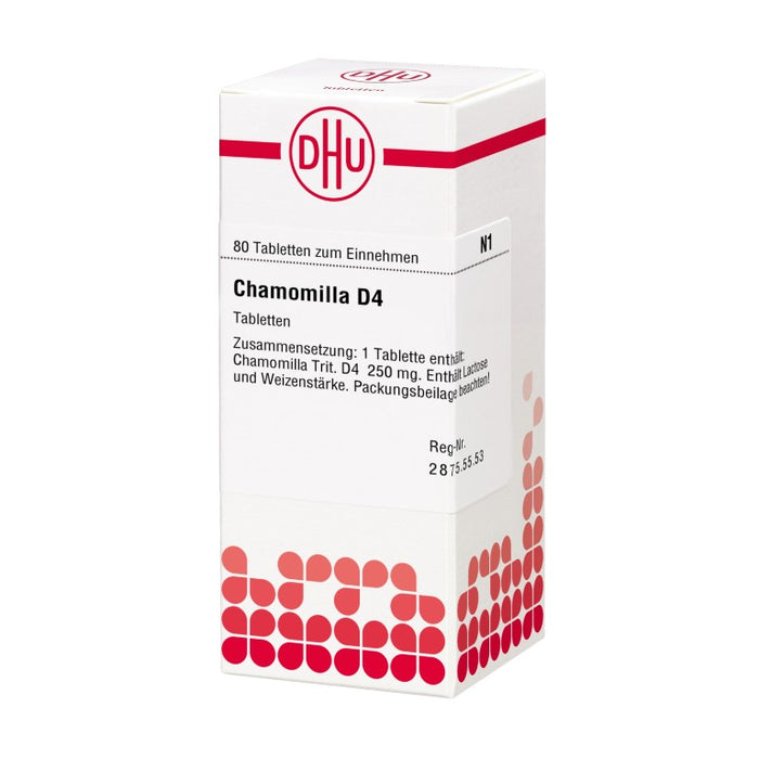 DHU Chamomilla D4 Tabletten, 80 St. Tabletten