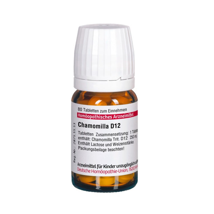 DHU Chamomilla D12 Tabletten, 80 pc Tablettes