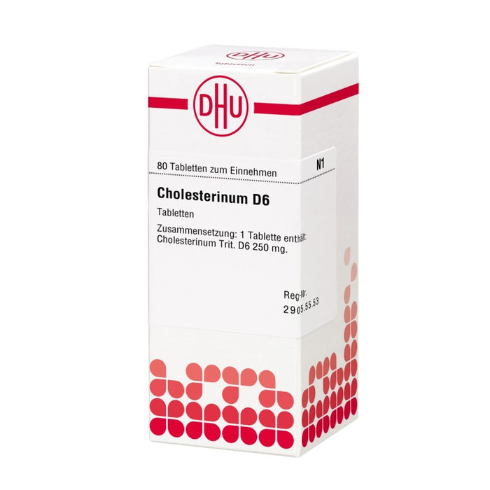 DHU Cholesterinum D6 Tabletten, 80 pc Tablettes