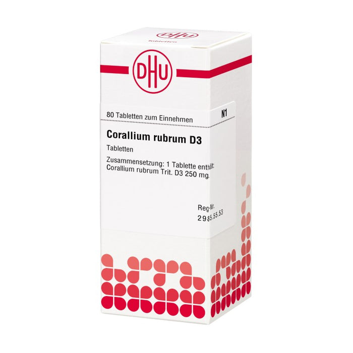 DHU Corallium rubrum D3 Tabletten, 80 St. Tabletten