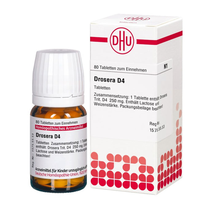 DHU Drosera D4 Tabletten, 80 pc Tablettes