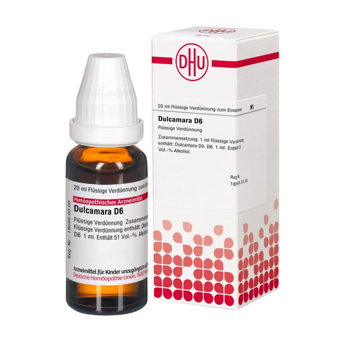 Dulcamara D6 DHU Dilution, 20 ml Lösung