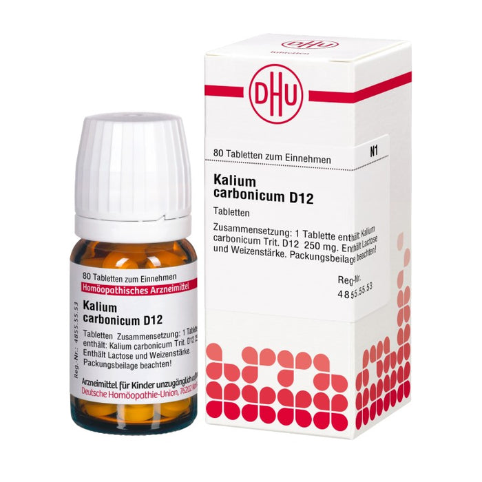 DHU Kalium carbonicum D12 Tabletten, 80 pc Tablettes