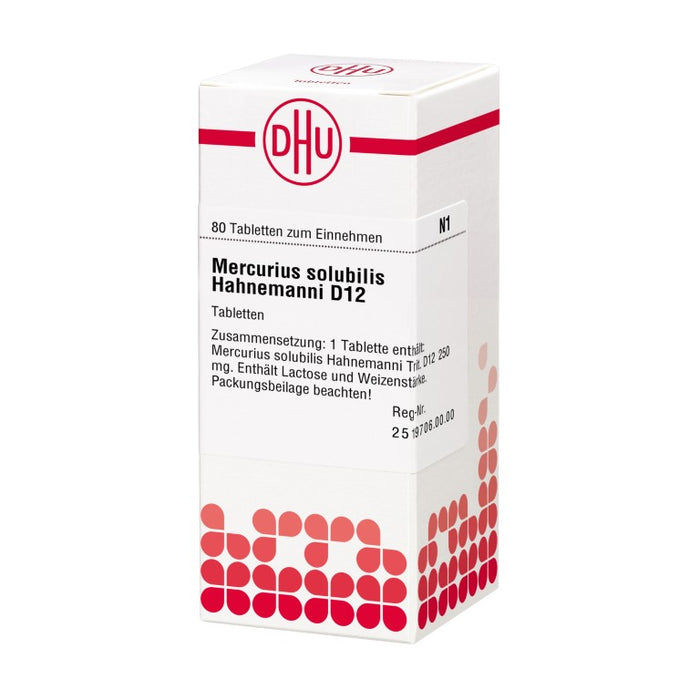 DHU Mercurius solubilis Hahnemanni D12 Tabletten, 80 St. Tabletten