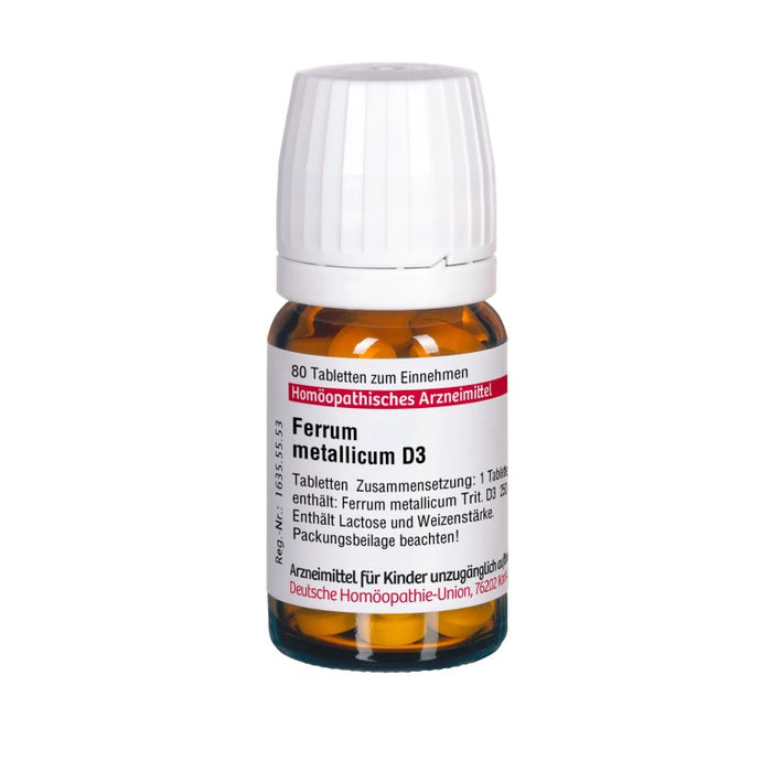 DHU Ferrum metallicum D3 Tabletten, 80 pc Tablettes