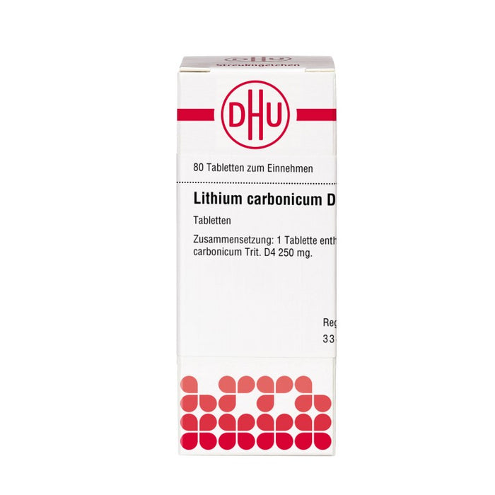 DHU Lithium carbonicum D4 Tabletten, 80 pc Tablettes