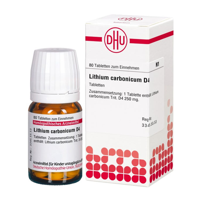 DHU Lithium carbonicum D4 Tabletten, 80 pc Tablettes