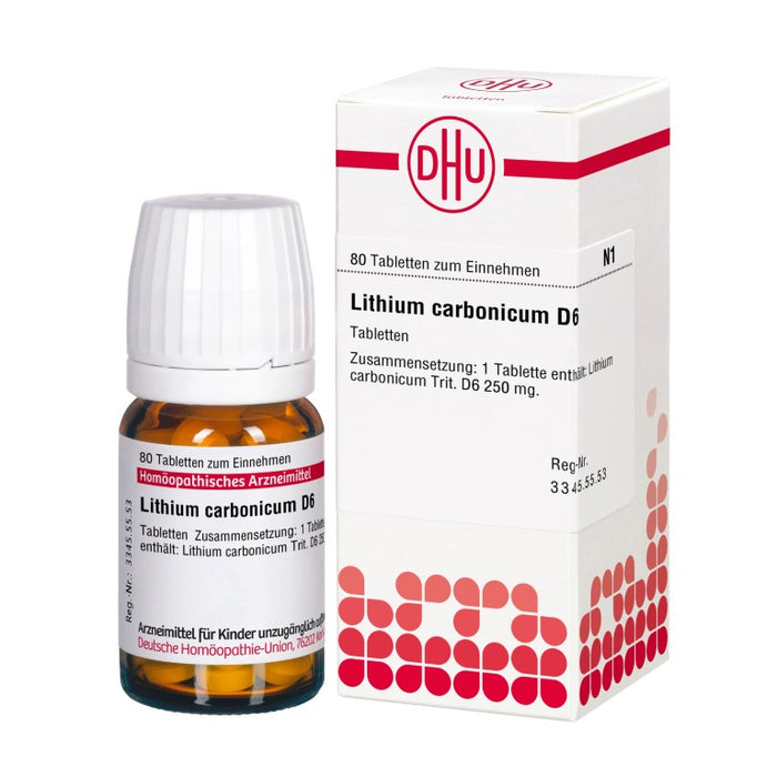 DHU Lithium carbonicum D6 Tabletten, 80 pcs. Tablets