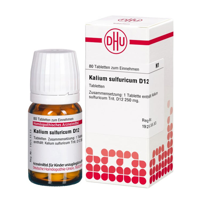 DHU Kalium sulfuricum D12 Tabletten, 80 St. Tabletten