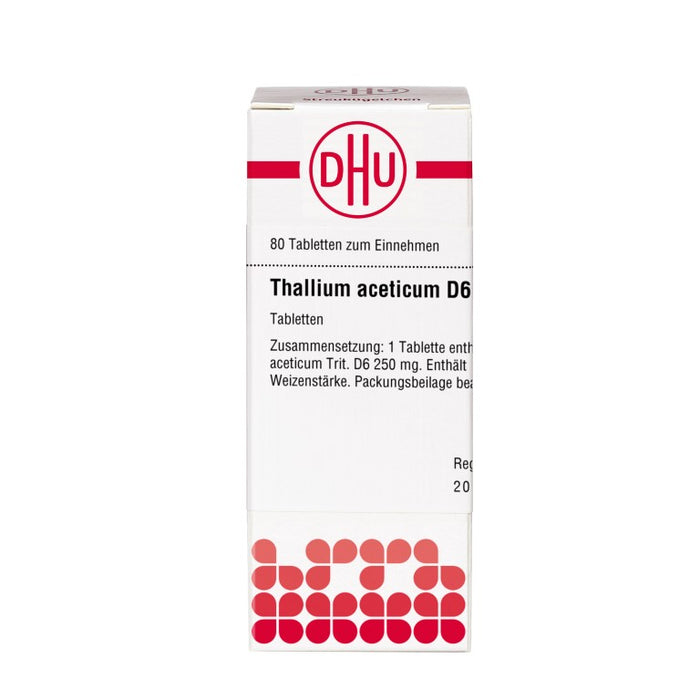 Thallium aceticum D6 DHU Tabletten, 80 St. Tabletten