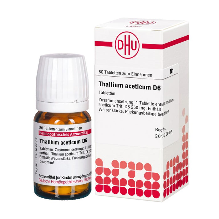 Thallium aceticum D6 DHU Tabletten, 80 St. Tabletten