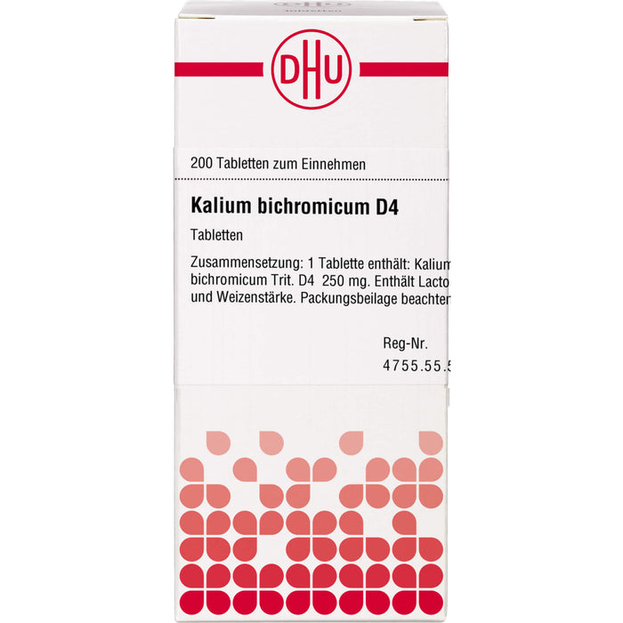 DHU Kalium bichromicum D4 Tabletten, 200 pc Tablettes