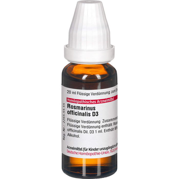 DHU Rosmarinus officinalis D3 Dilution, 20 ml Lösung