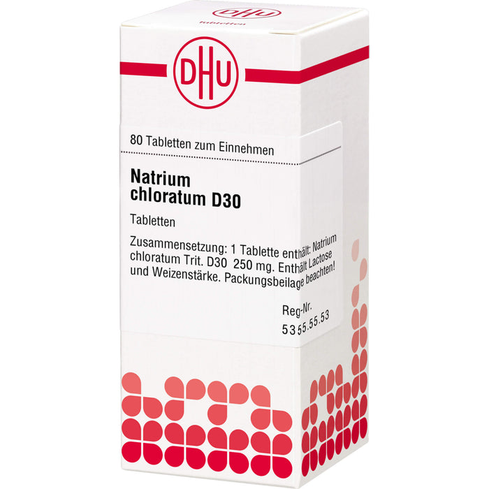 DHU Natrium chloratum D30 Tabletten, 80 pc Tablettes