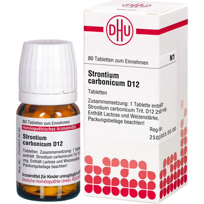 DHU Strontium carbonicum D12 Tabletten, 80 pcs. Tablets