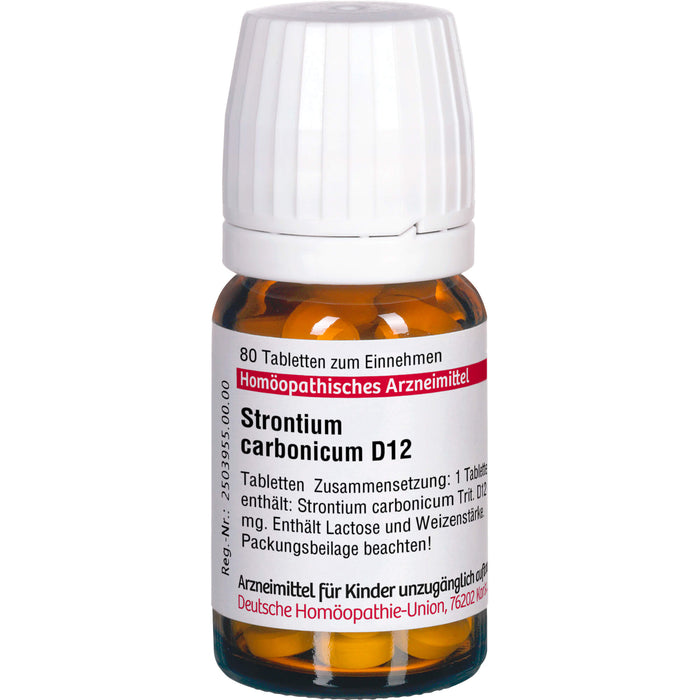 DHU Strontium carbonicum D12 Tabletten, 80 St. Tabletten