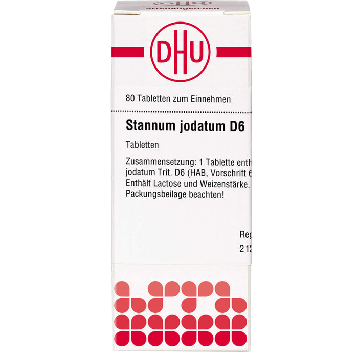 Stannum jodatum D6 DHU Tabletten, 80 St. Tabletten