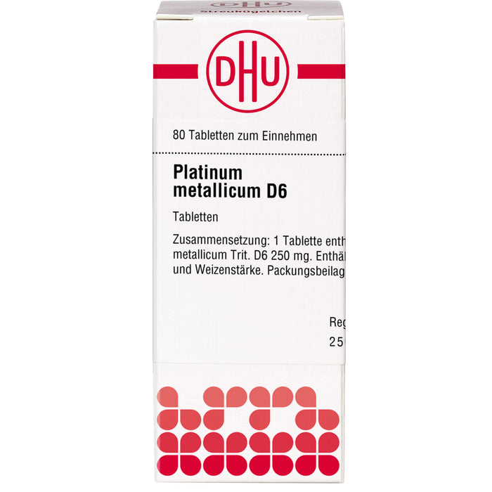 DHU Platinum metallicum D6 Tabletten, 80 pcs. Tablets