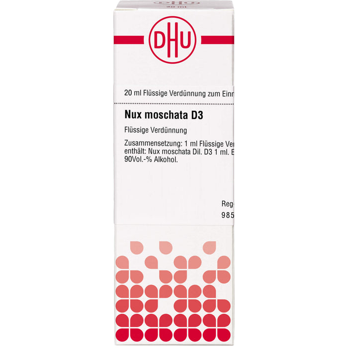 DHU Nux moschata D3 Dilution, 20 ml Lösung