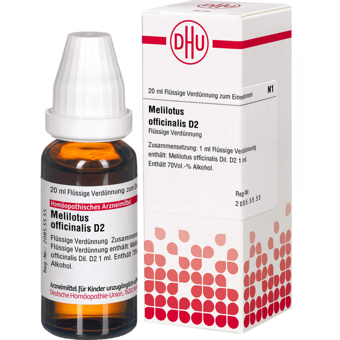 Melilotus officinalis D2 DHU Dilution, 20 ml Lösung