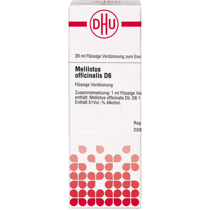 Melilotus officinalis D6 DHU Dilution, 20 ml Lösung